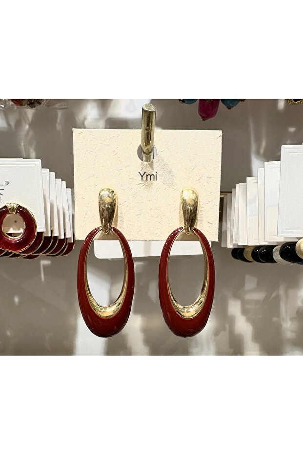 Stainless Steel Zra Model Vip Oval Hoop Earrings
