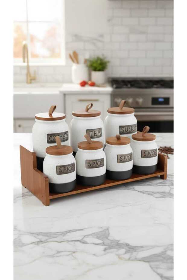 طقم برطمانات علب بهارات وتوابل - 5
