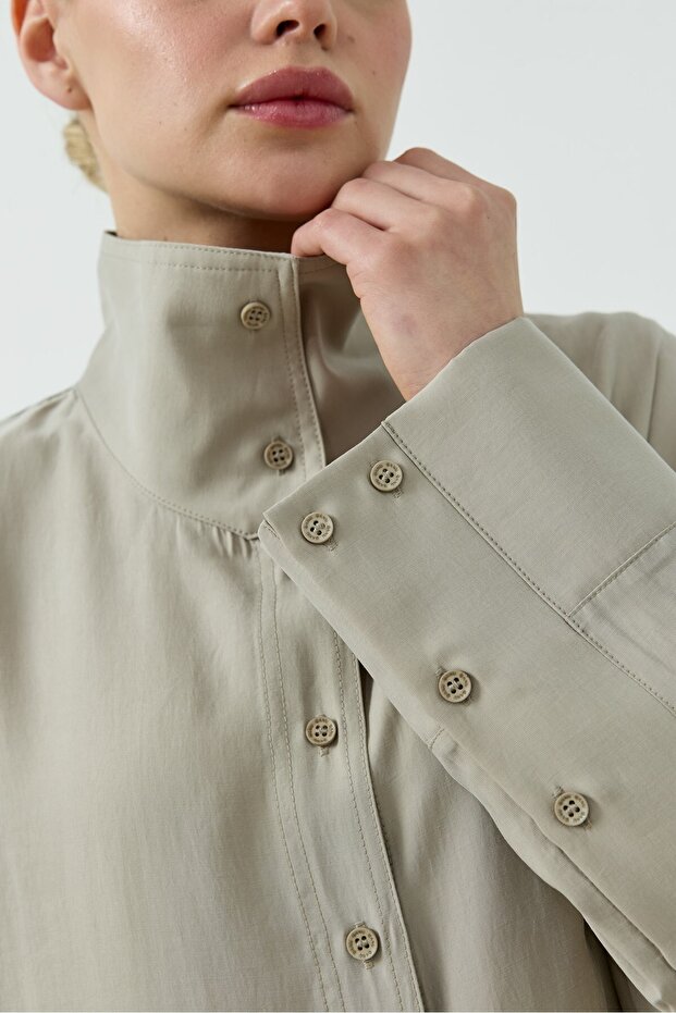 Elara Gömlek Bej - 3