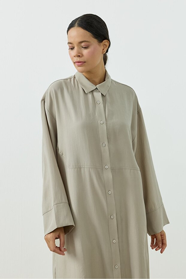 Velin Gömlek Bej - 1