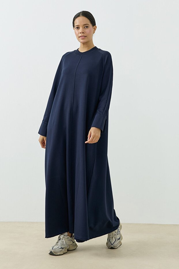 Sweatshirt Elbise Lacivert - 6