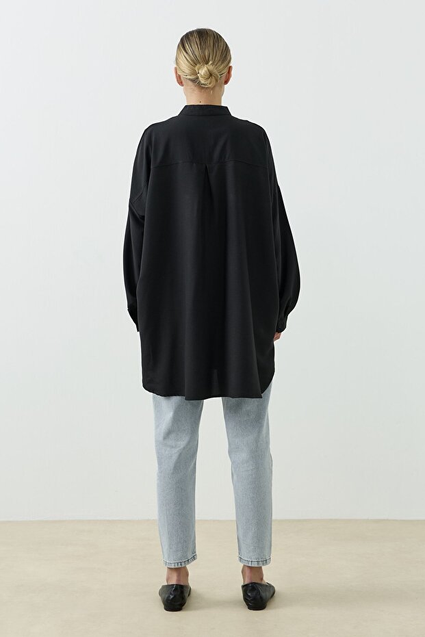 Evora Gömlek Siyah - 4