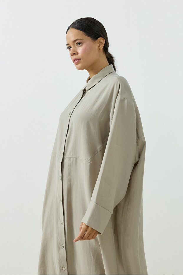 Velin Gömlek Bej - 5