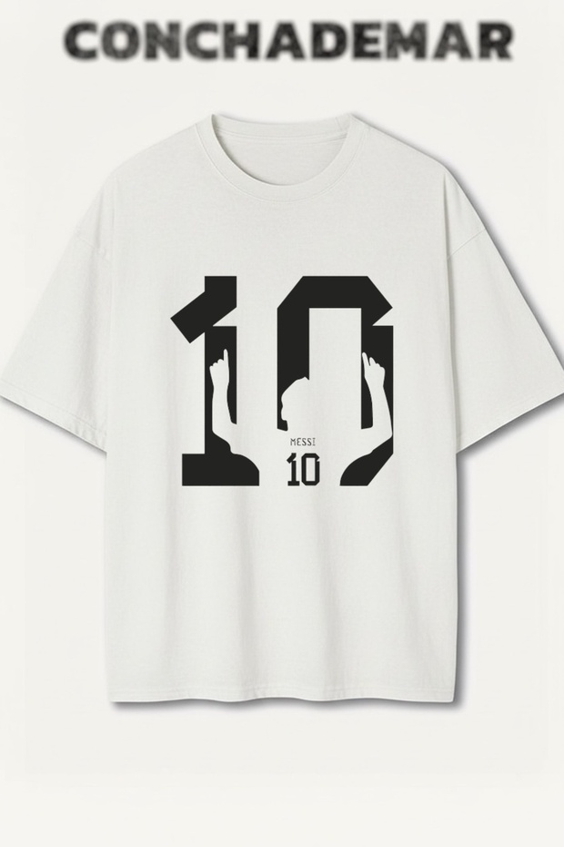 Messi Printed Premium Oversized Cotton Lu T-Shirt