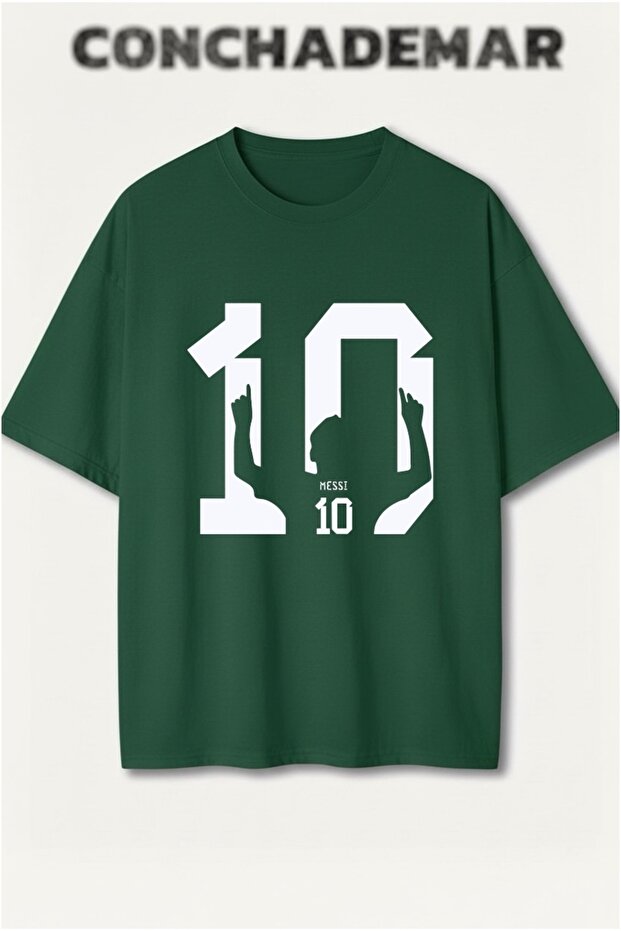 Messi Printed Premium Oversized Cotton Lu T-Shirt