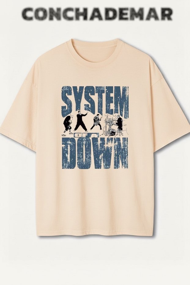 System of a down Printed Premium Oversized Cotton Lu T-Shirt