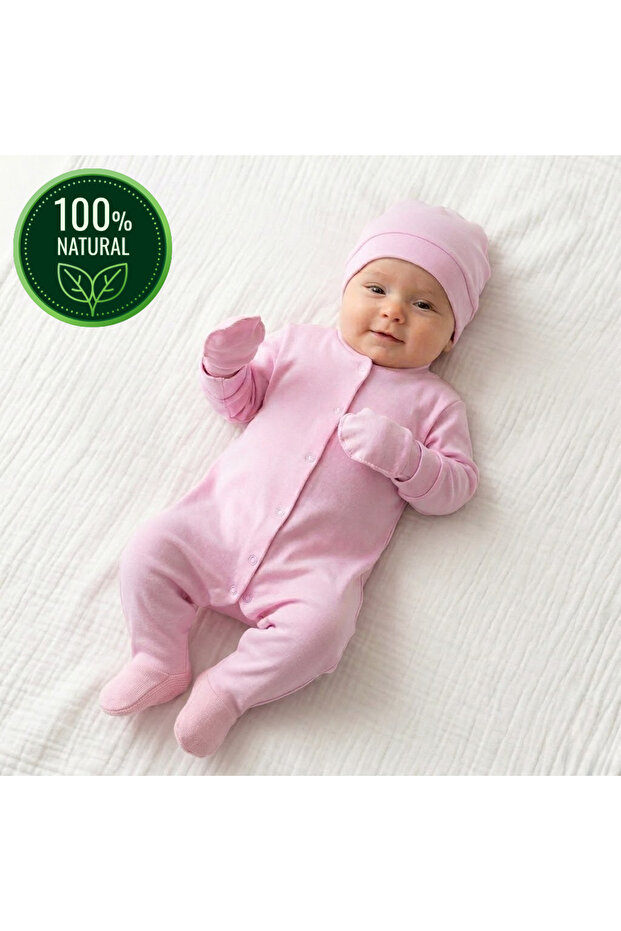 100% Pa Cotton Piece Baby Girl Romper Set with Gift Packaging 0-3 & 3-6 Months – Ne Breathable Comfortable Fit