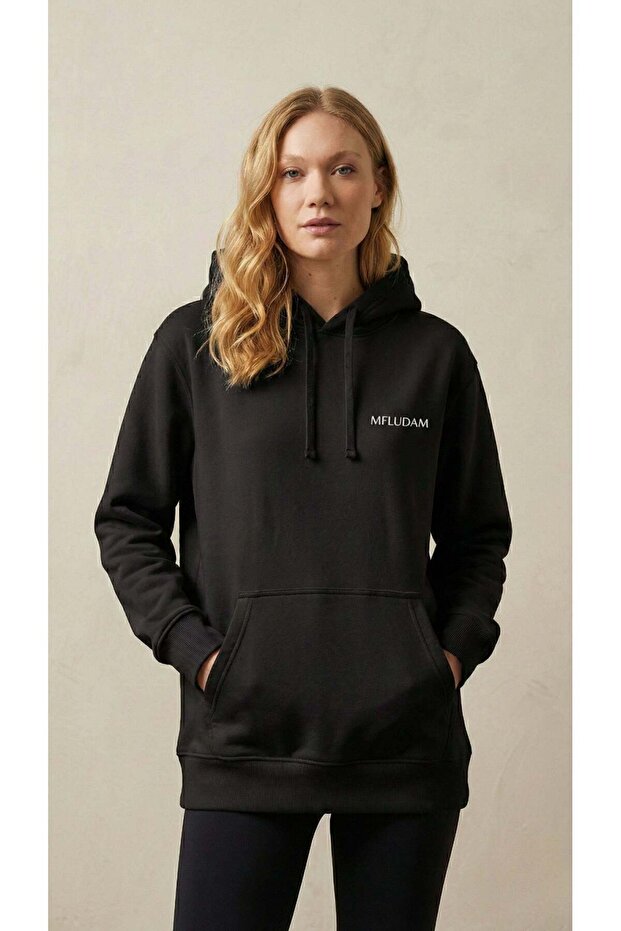 Minimal Siyah Sweatshirt