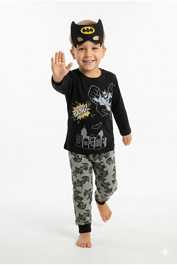 Children's Pajama Set Character Printed 100% Cotton Cotton Pieces 3-Piece Set