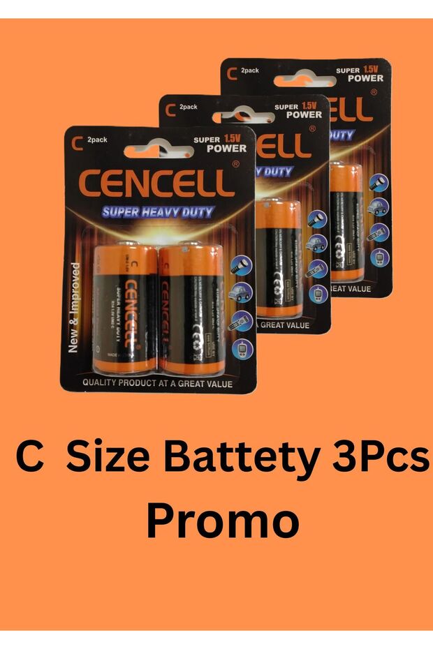 C size Battery 3 pcs Offer