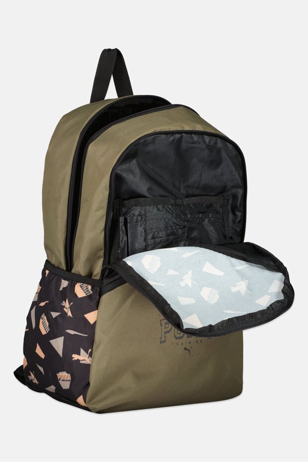 حقيبة ظهر رجالية بشعار ماركة، متعددة الألوان - 3