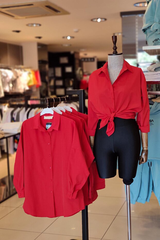 Basic Shirt - Red Red - 7