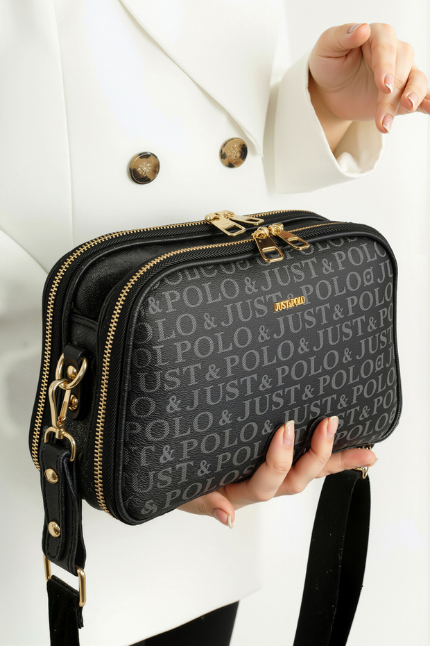 Women's 5 Compartment Long Crossbody Shoulder Bag (28X17 cm)