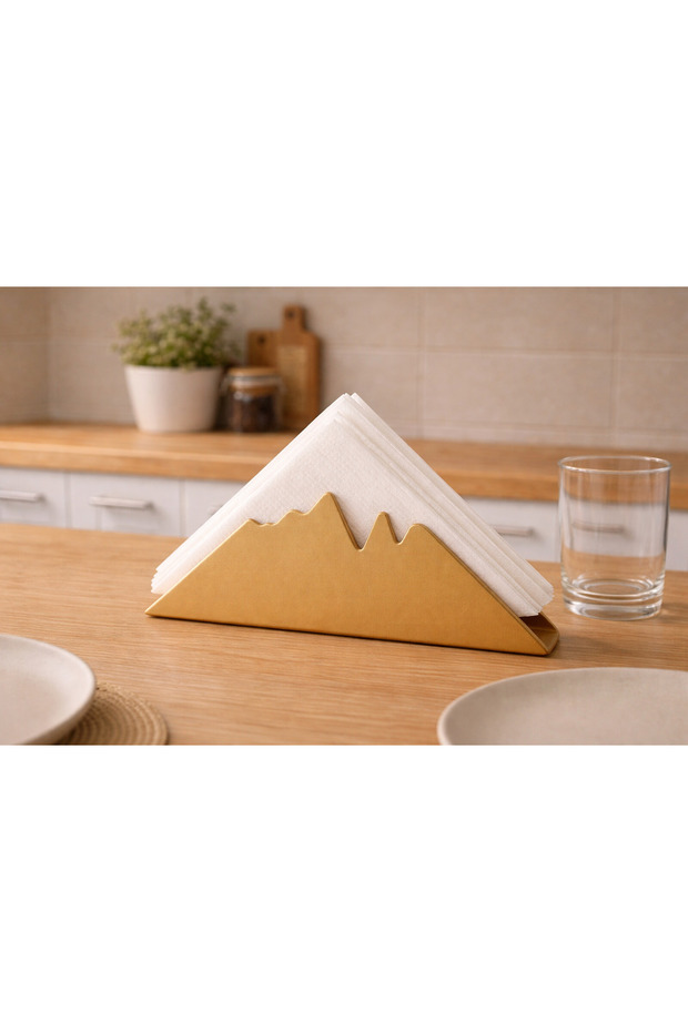 Modern Mountain Design Napkin Holder – Decorative Napkin Holder