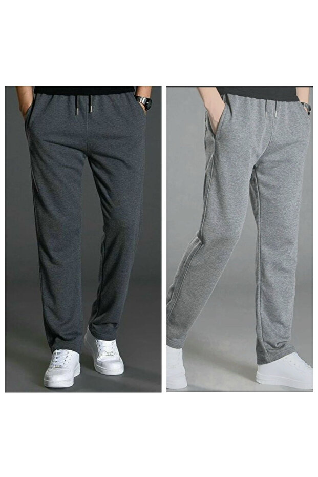 2 Li Men's Cropped Leg Sweatpants (Regenerated Fabric)