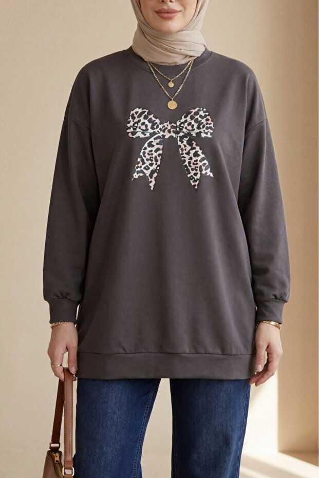 تونيك بطبعة فيونك - بني - 2