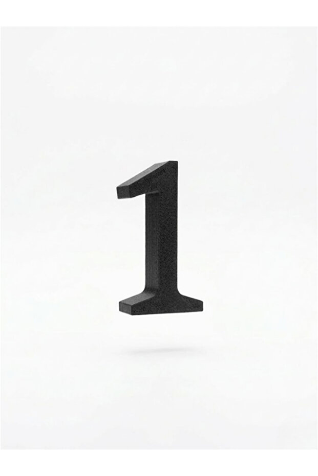 Door Apartment Number 5 cm Black Adhesive 3D Printing No - 1 One