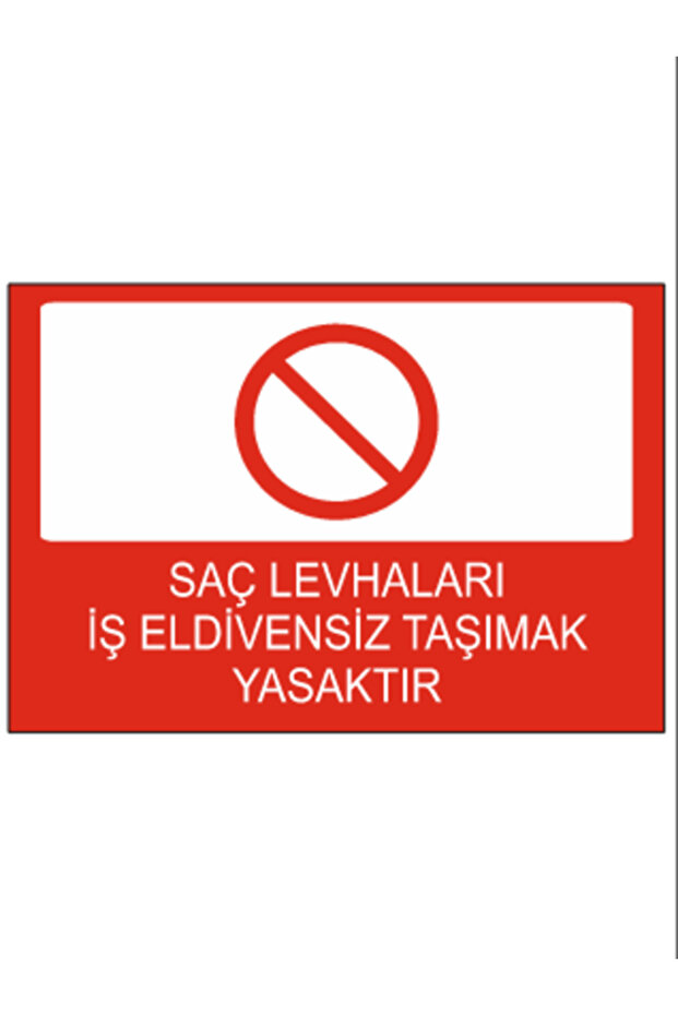 Hair Clips Are Prohibited for Carrying Without Work Gloves Dekota – 3 mm Forex Warning Sign 25 cm × 35cm