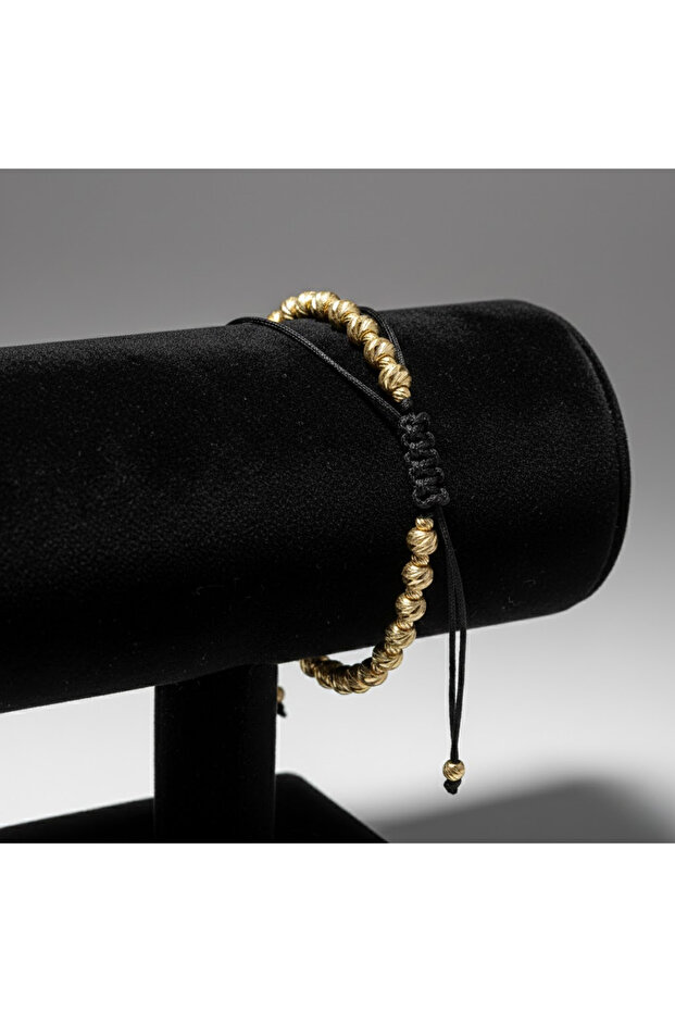 Adjustable Bracelet, 4 mm, Universal Size, Gold - 3