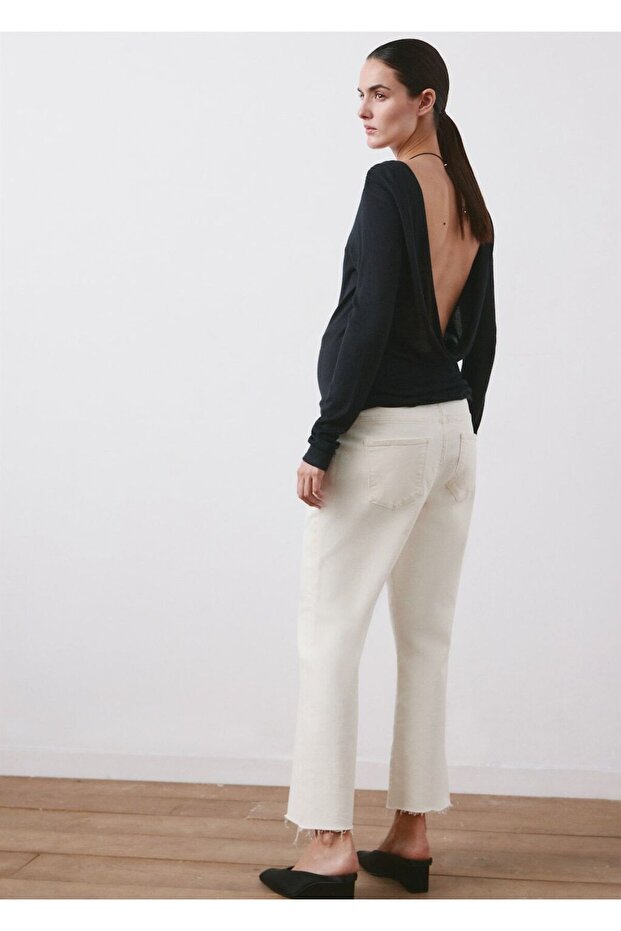 Wide leg hamile jean - 4