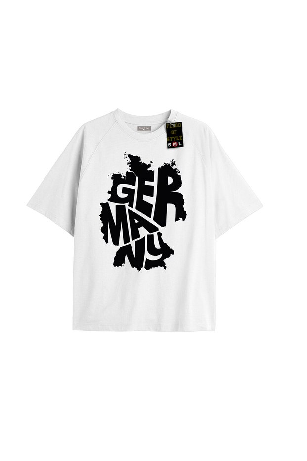 White Oversized T-Shirt Germany Special Design