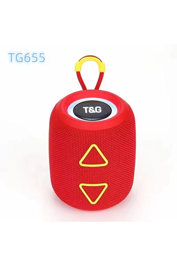 مكبر صوت لاسلكي محمول TG655 بتقنية بلوتوث V5.3، مزود بإضاءة LED RGB، ومضخم صوت خارجي بقوة 8 واط، وبطارية بسعة 1500 مللي أمبير.