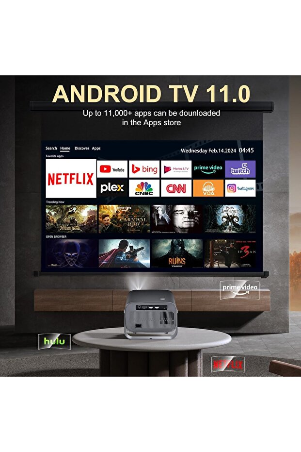 جهاز عرض يدعم دقة 4K بتقنية الواي فاي والبلوتوث - 3