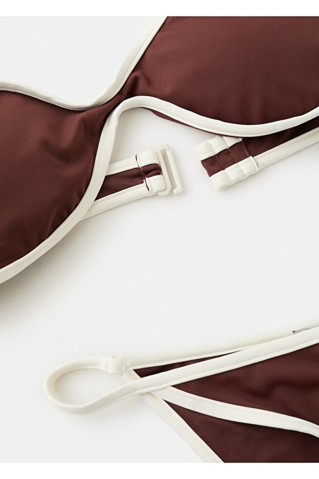 Kontrast biyeli bikini - 6