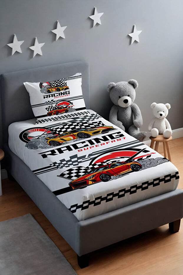 هاسد الباس منقوش غطاء سرير وغطاء الوسادة - 2