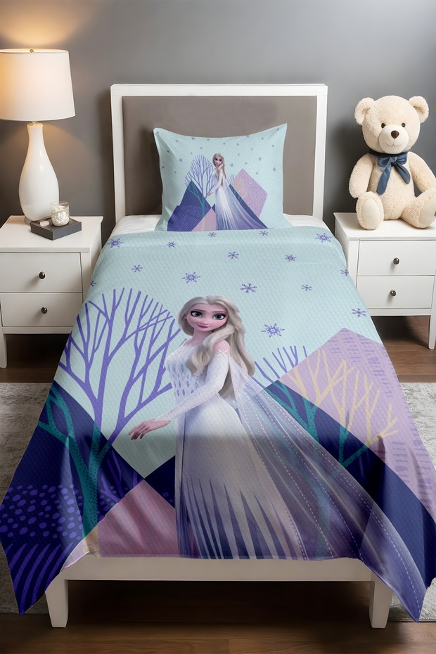 Ice Queen Patterned Single Baby Kids Piqué Set