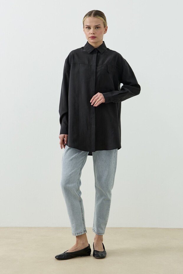 Valencia Gömlek Siyah - 3