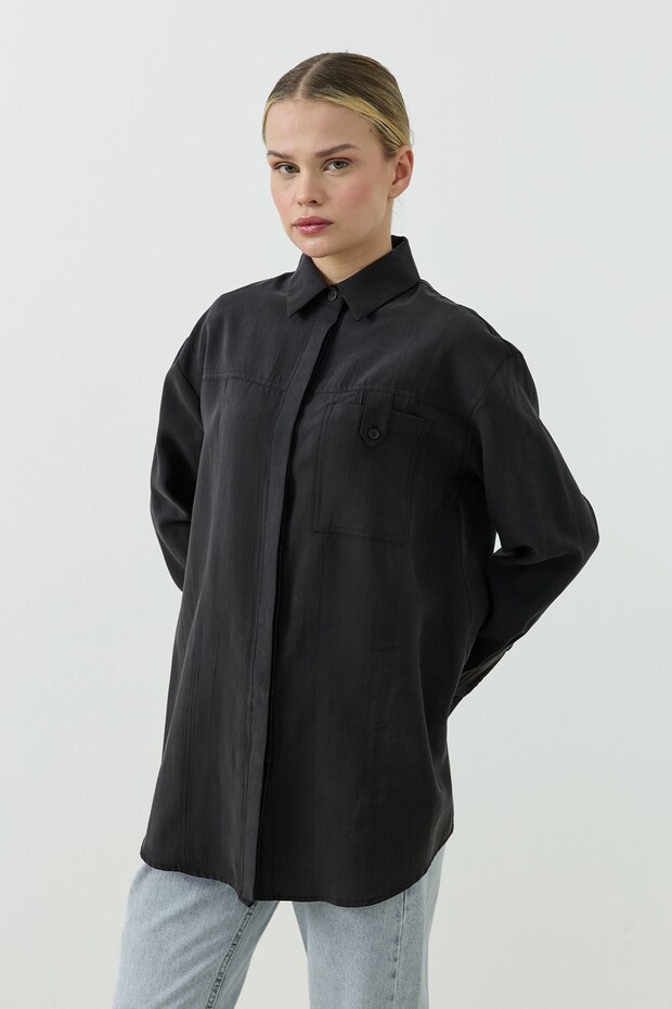 Valencia Gömlek Siyah - 5
