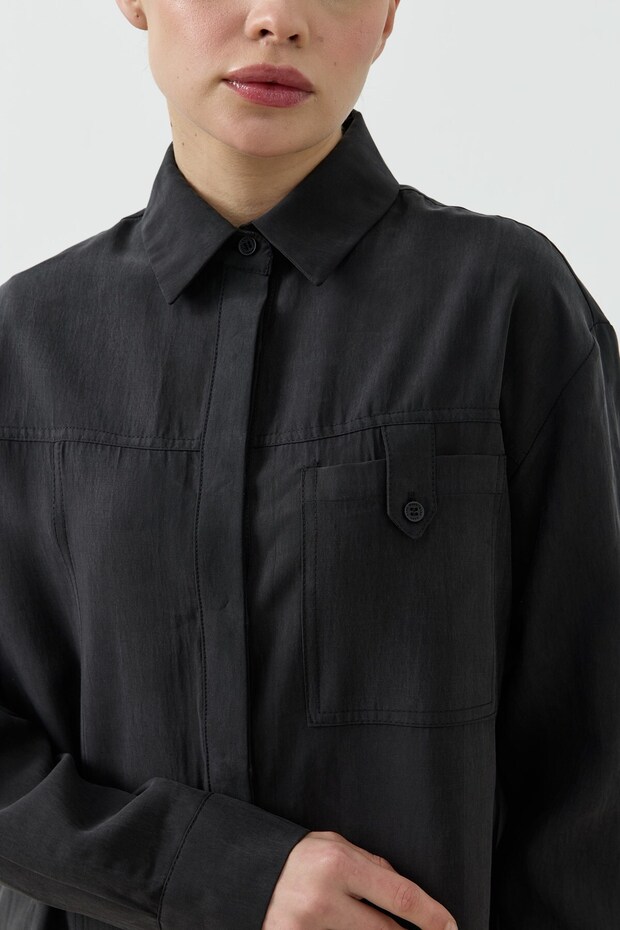 Valencia Gömlek Siyah - 6