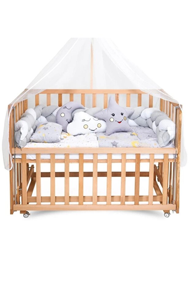 Colorful Knitted Sleeping Set with Playpen Protection Duvet Cover Set