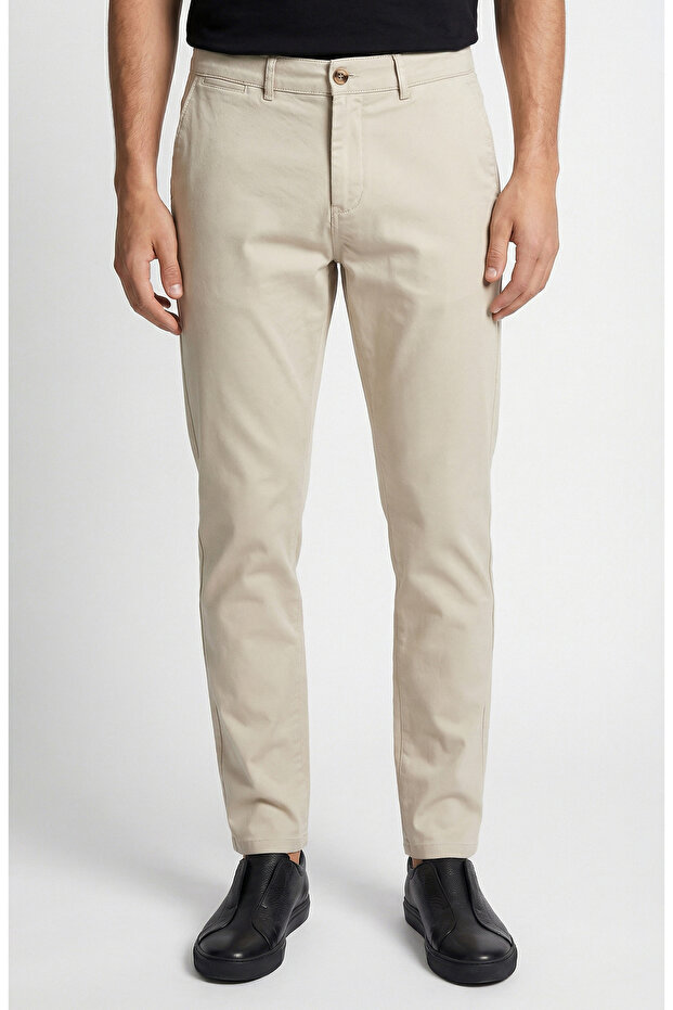 Taş Diyagonal Chino Pantolon - 2