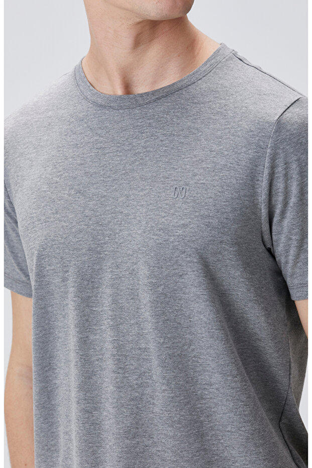 Gri Melanj Tshırt - 6