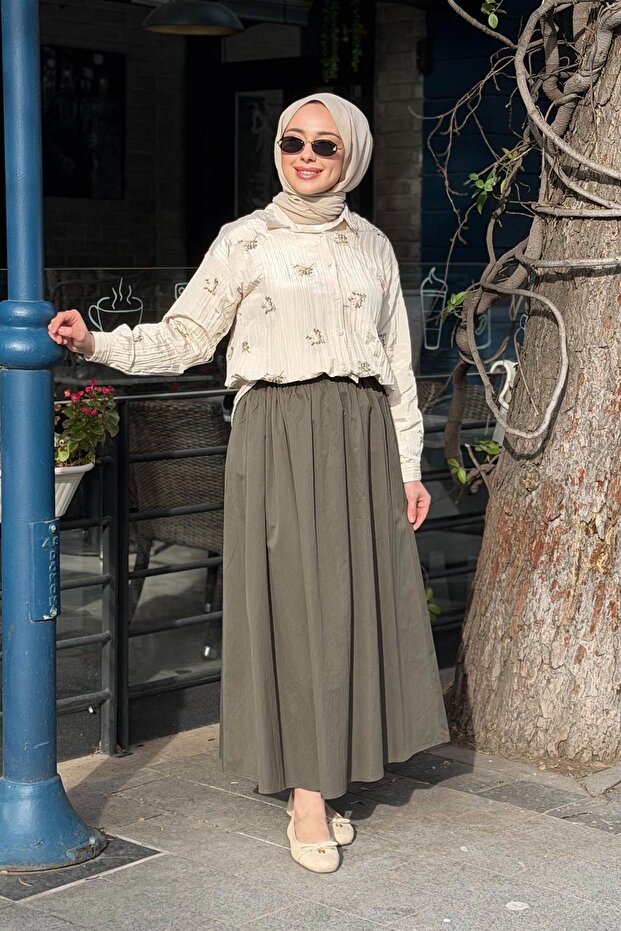 Gömlek 10002611511015 Bej - 2