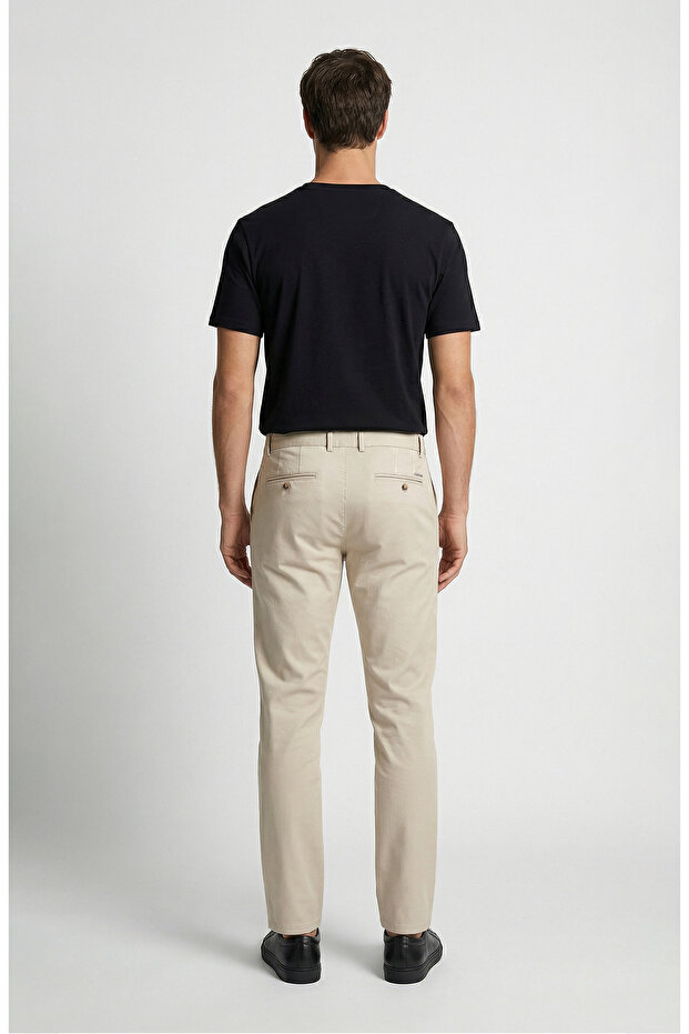 Taş Diyagonal Chino Pantolon - 3
