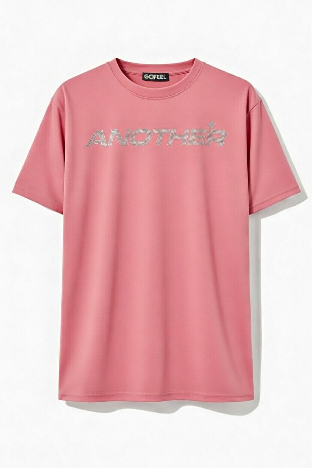 Unisex Oversized Pink Another Glitter Stone T-Shirt