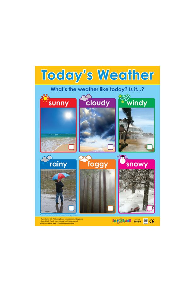 Today's Weather - Wall Chart in English