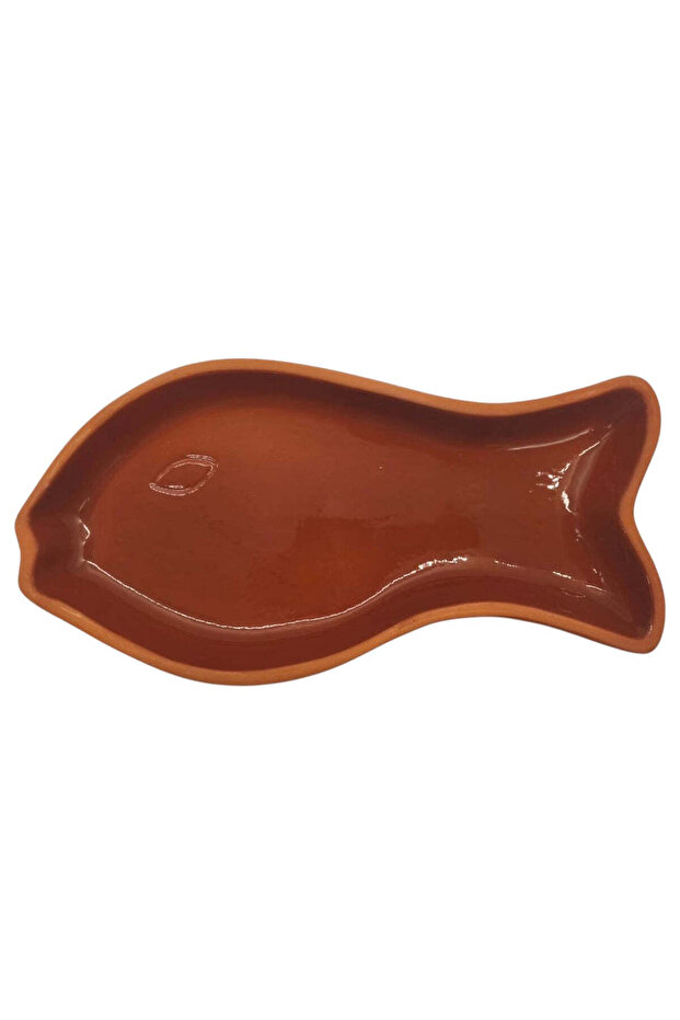 مقلاة طبخ على شكل سمكة مصنوعة من الطين - 2