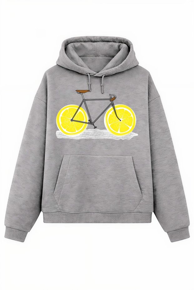 Limon Teker Bisiklet Sweatshirt Hoodie (Optional)