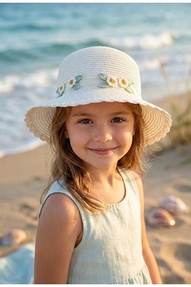 قبعة من القش ميني إليجانس للأعمار من 4 إلى 8 سنوات - 2