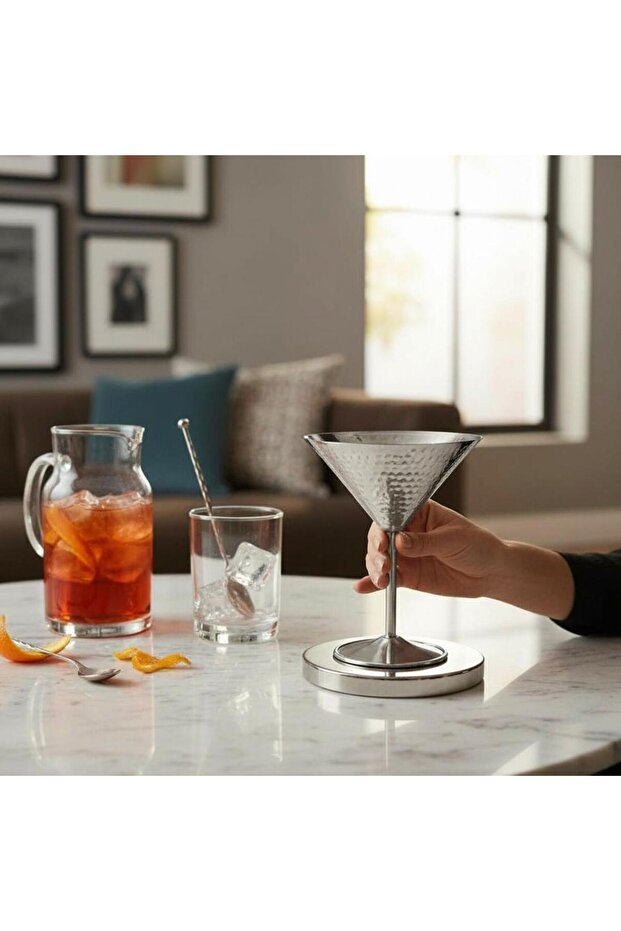 Copper Martini Glass