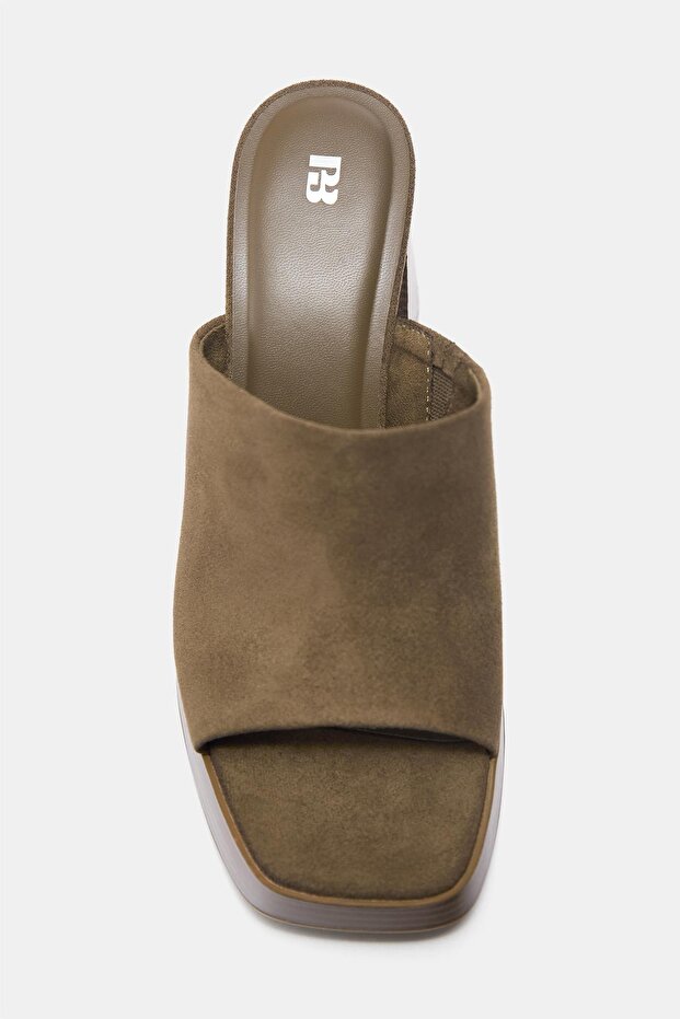 Ahşap topuklu sabo - 3