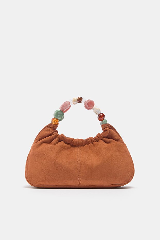 Boncuk detaylı el çantası - 1