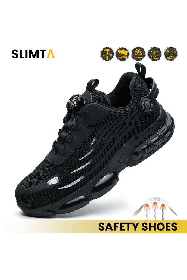 Steel Toe Safety Shoes for Men & Women Lightweight Non Slip Puncture Resistant Work Shoes
