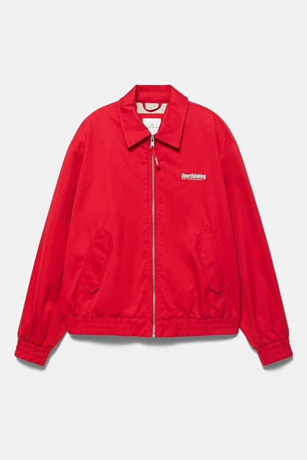 Nakışlı kırmızı ceket - 7