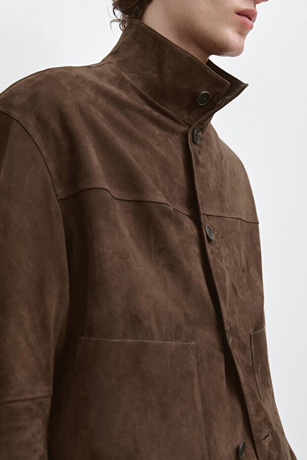 Süet deri ceket - 4