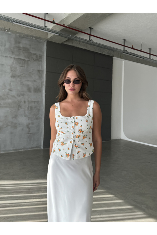 Çi̇çek D Patterned Vest - 1